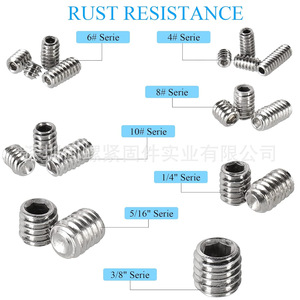 Stainless Steel Hex Socket Head Screw Set 387pcs Imperial Inch Size With Wrench Industrial Grade A Chrome Finish - Product Image 5