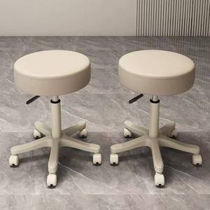 Tabouret de travail pivotant à roulettes réglable en hauteur, prix d'usine, pour coiffeur, hôtel, salle à manger, salon de manucure, hôpital, école, bureau - Product Image 2