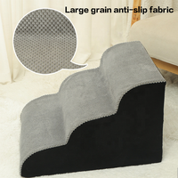 Rampe d'accès pour animaux de compagnie, escalier à trois niveaux, fond antidérapant, escalier pour chien amovible pour meubles d'intérieur
