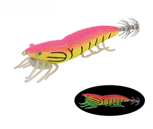 Topind เหยื่อล่อรูปกุ้งเรืองแสง11.7ซม. 20.5กรัมตะขอแบบนิ่มเท้าปลาหมึกปลอมพลาสติกเหยื่อไม้พลาสติกสำหรับปลาคาร์พ - Product Image 4