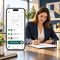 Développement d'applications de gestion de documents personnalisées pour iOS et Android avec processus d'approbation de documents et téléchargement de documents LionCreate