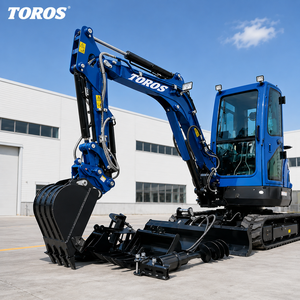 Mini-excavatrice sur chenilles TOROS populaire, 1 tonne, 2 tonnes, 3,5 tonnes, CE EPA, avec moteur, pour travaux agricoles et routiers - Product Image 1