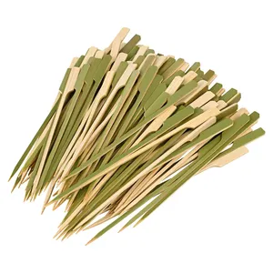 Tongkat bambu alami manufaktur di Cina stik bambu padat dan dekoratif tusuk jerami bambu untuk makanan