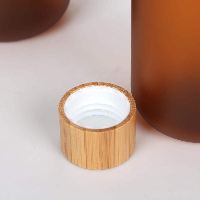 20mm 24mm Bamboo Screw Cap for