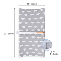 Couverture de matelas à langer en coton biologique pour bébé, produits pour nouveau-nés, fabrication sur mesure