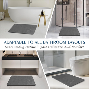 Натуральный нескользящий каменный коврик для ванной с быстропоглощающим водопоглощающим диатомитовым ковриком для ванной комнаты элегантный узор для домашних животных - Product Image 6