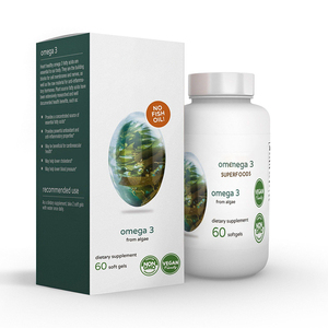 חלאל 1000 מ "ג אומגה <span class=keywords><strong>3</strong></span> שמן קפסולות שמן אשחר הים טבעוני למבוגרים - Product Image 3