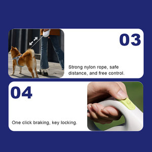 Articulos Para Mascotas 간단한 새로운 도매 애완 동물 제품 헤비 듀티 방수 개폐식 개 가죽 끈 - Product Image 5