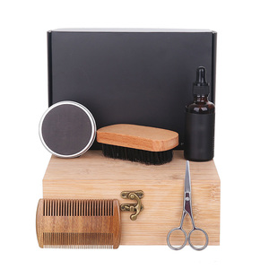 <span class=keywords><strong>Kit</strong></span> de toilette pour hommes 5 en 1, <span class=keywords><strong>brosse</strong></span> et peigne à moustache, odeur personnalisée, accessoires de toilettage pour hommes - Product Image 5