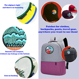 Tùy Chỉnh Quần Áo Trucker Hat Ba Lô Sắt Trên Vá Huy Hiệu Băng Tay Thêu Vá - Product Image 5