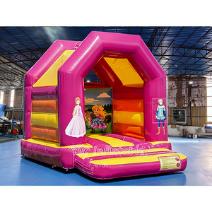 Château gonflable rose <span class=keywords><strong>Princesse</strong></span> pour enfants, trampoline intérieur/extérieur pour filles, lit de saut pour fête <span class=keywords><strong>d</strong></span>'anniversaire - Product Image 1