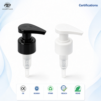 PPWR 28/410 PP Pompe distributrice de lotion gauche/droite pour flacon de lotion ou de shampoing 1,5 cc/t avec fermeture nervurée lisse