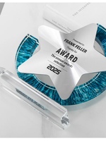 Trophée créatif en métal et cristal, médaille haut de gamme personnalisée, récompense commémorative, support pour cadeaux de salon professionnel, fabriqué en Chine