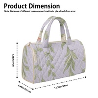 Sac à main brodé personnalisé à imprimé floral Plumeria Hawaïen et Hibiscus des Fidji pour le shopping, les voyages et le quotidien
