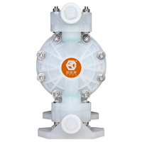 Pompe à diaphragme pneumatique basse pression QBY3-25 PP pour le transport des eaux usées et la lutte contre les inondations - Assure une distribution précise de la peinture, résistante
