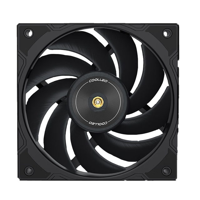COOLLEO V28-B12 High-performance Chassis Cooling Fan, Silent 12cm LCP Material PC Cooling Fan Intelligent Temperature Control