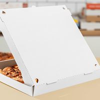 Caja de Pizza de Papel Recubierto Mate, Ecológica y Duradera, para Llevar y Entrega a Domicilio