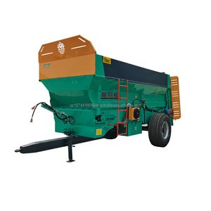 Esparcidor de fertilizante de alta potencia de doble disco con tractor, esparcidor de estiércol arrastrado, esparcidor de estiércol húmedo y seco - Product Image 3