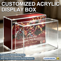 Boîtier de protection transparent en acrylique sur mesure pour cartes TCG, résistant à la corrosion et à l'eau, compatible avec les boîtes de rappel ETB, SPC, UPC
