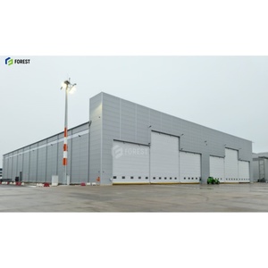 Prefabricated Steel Aircraft Hangar for Regional <b>Airport</b> Expansion Workshop & School Use with Long-span Grid Structure - Product Image 2
