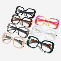 Monture de lunettes tendance de grande taille, compatible avec les verres de myopie, montures de lunettes carrées de haute qualité pour femmes, style Europe et Amérique
