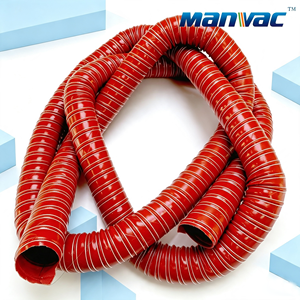 ท่อไอเสียซิลิโคนไฟเบอร์กลาสทนความร้อนสูงแบบยืดหยุ่น Manvac MV51 -<span class=keywords><strong>70</strong></span> +260 ความหนาของผนัง 0.5/1.2/1.5 มม. สำหรับงานอุตสาหกรรม - Product Image 1