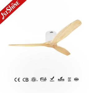 1stshine Ventilateur de plafond <span class=keywords><strong>Bois</strong></span> naturel 52 pouces 3 pales <span class=keywords><strong>en</strong></span> <span class=keywords><strong>bois</strong></span> Ventilateur de plafond décoratif à économie d'énergie - Product Image 1