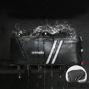 Sac de selle de vélo multifonctionnel 8L pratique PU étanche <span class=keywords><strong>porte</strong></span>-bagages valise taille personnalisable sac de rangement d'équitation - Product Image 2