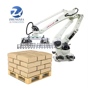 Customized Packaging Line Bag/Carton/Box/Case Palletizer With Gripper Industrial Robot Arm Depalletizer Palletizer