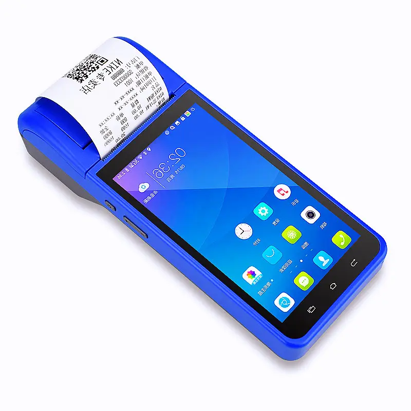 Zj6000 Android 8.1 fatura Pos makinesi 3g 4g hepsi bir arada yazarkasa el mobil Pos terminali satış noktası