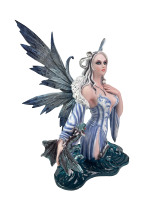 Haute qualité Poly résine fée Statue fée avec eau Dragon Figurine résine décoration de la maison