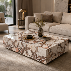 Loseta de Porcelana con Aspecto de Mármol Marrón Noble Earl, Sinterizada, Pulida, 1600 x 3200 x 12 mm para Pared - Product Image 3