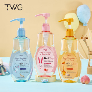 TWG RTS Vente flash 4 en 1 Shampooing et gel <span class=keywords><strong>douche</strong></span> pour bébé Soins de la peau sensibles Shampooing nourrissant pour bébé Nettoyant hydratant pour le corps des enfants - Product Image 1