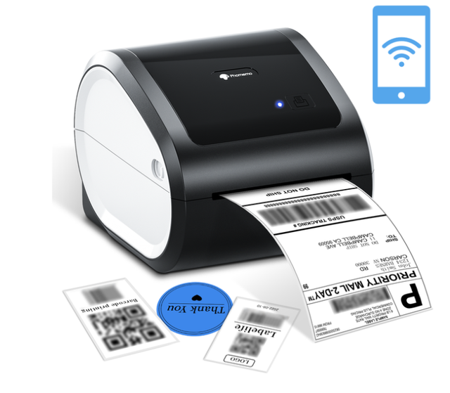 For D520 BT 4x6 Thermal Shipping Label Printer High Performance Stock 1-Year Warranty Barcode Mailing Address Postage Labels
