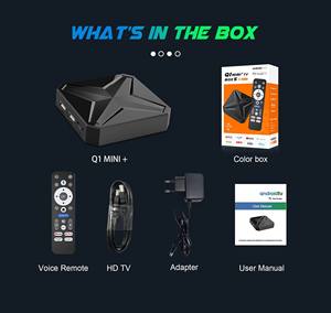 Boîtier TV Android 14 ATV Belink Q1 MINI PLUS 4K Quad Core 2 Go 16 Go avec télécommande vocale 5G RK3518 - Décodeur Q1 MINI+ - Product Image 5