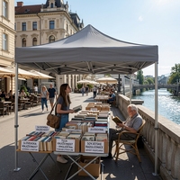Tente pliante publicitaire d'extérieur 3x4 mètres (10x15 pieds) en PVC double, haute qualité, imprimée sur mesure, vente chaude