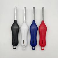Briquet de barbecue à flamme de gaz en plastique classique à vendre briquets électroniques rechargeables de grand pistolet d'allumage personnalisés