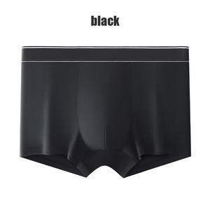 Fabricant de sous-vêtements en soie glacée de couleur unie sans couture pour garçons hommes été boxer slips jeunesse couleur unie sous-vêtements respirants - Product Image 6