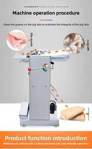 Fabricant de machines mécanisées à grande échelle pour l'élimination de la graisse porcine, équipement automatique de retrait de la peau de viande pour les abattoirs - Product Image 2