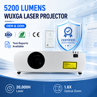 Proyector Láser WUXGA de 5200 Lúmenes con Relación de Alcance de 1.2-2.0 para Salas de Conferencias y Aulas