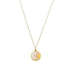 Collar con colgante de sol y luna, chapado en oro de 18 quilates, cadena minimalista para clavícula, colgantes temáticos para mujer - Product Image 5