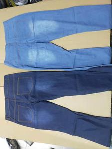 Mavi Flare yüksek bel kadın sıska kot düğmeleri ile tam boy popo kaldırma nefes Denim pantolon artı boyutu rahat tarzı - Product Image 6