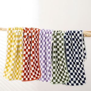 Serviette en microfibre à carreaux de haute qualité, serviette de bain 35 x 75 cm 70 * 140 cm - Product Image 4