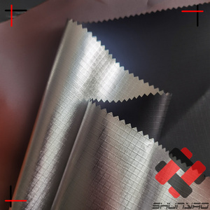 Không Thấm Nước 200D <span class=keywords><strong>Polyester</strong></span> Ripstop Blackout Và Chịu Nhiệt Phản Xạ Bạc Tent Vải - Product Image 6