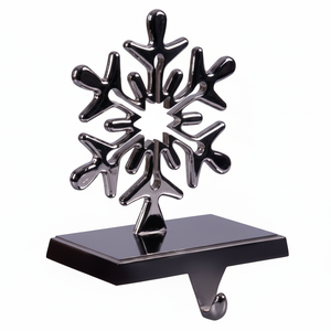 Porte-bas de Noël en métal artisanal artistique pour manteau décoratif festif pièce robuste accent de maison saisonnier parfait - Product Image 1