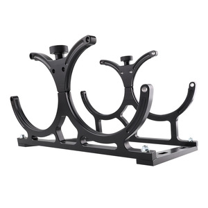 Nitrogen Accelerator Bottle Dual <b>Stand</b> 7 Inch Aluminum Alloy Black For <b>Car</b> Racing Tires - Product Image 1