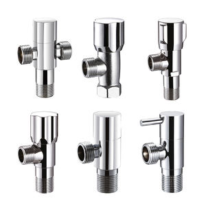 Grosir jenis berbeda 1/2 aplikasi air krom tujuan umum dapur Toilet kamar mandi seperempat katup sudut kuningan - Product Image 2