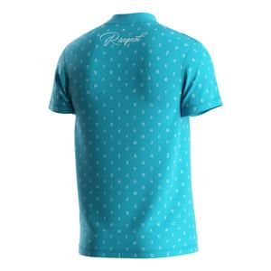 Oem Odm Sublimação Esportes Tee Piloto Manga Curta T Men 'S Waffle Zip Camisa Polo Collar Display Stand - Product Image 4