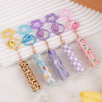 Directly leverbaar Bestseller Hangertje Accessoire Sleutelhanger Valentijnsdag Cadeau; 5 ml PP Parfum Monsterflesje Pompflesje Draagbaar Reisformaat