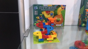 84 adet mermer yarış çalıştırmak büyük blok Diy ABS plastik rulman istifleme parça eğitici oyuncak Modern binalar yapı taşı seti - Product Image 4